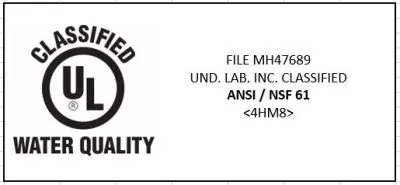 ProFlex™ Check Valves NSF/ANSI 61 Certification