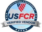 US Federal Contractor Registration System for Award Management Verified Vendor Seal